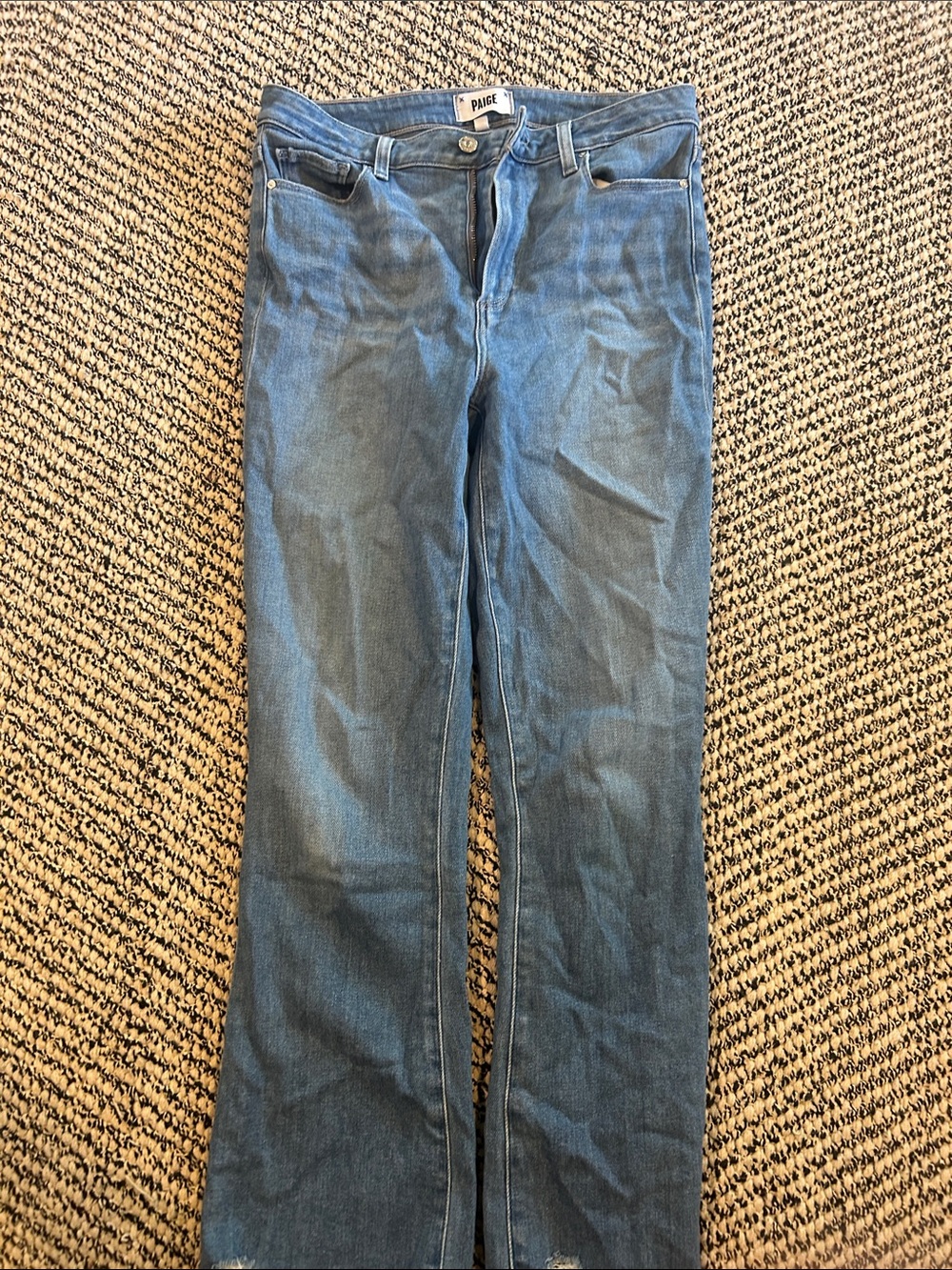 PAIGE Women's Medium Blue Flare Jeans